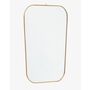 Square Mirror With Rounded Edges, Gold, thumbnail 1 of 2