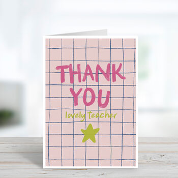Cute Thank You Teacher Card, 2 of 3