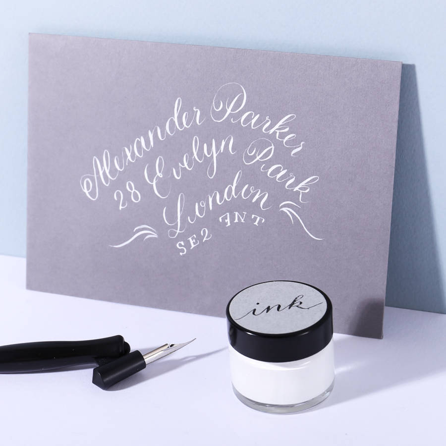 white calligraphy ink by À l'aise