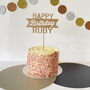 Personalised Happy Birthday Glitter Cake Topper, thumbnail 1 of 5