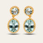 Gold Sky Blue Topaz Aurelia Earrings, thumbnail 2 of 4