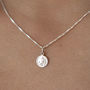 Tiny Sterling St Christopher Necklace, thumbnail 2 of 6