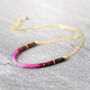 Ruby Bead Necklace In Gold, thumbnail 1 of 12
