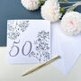 50th Birthday Floral Coaster, thumbnail 2 of 8