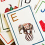 'E' For Elephant Alphabet Limited Edition Print, thumbnail 5 of 6