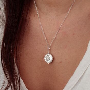 Sterling Silver Hera Goddess Of Women And Mothers Necklace, 4 of 7