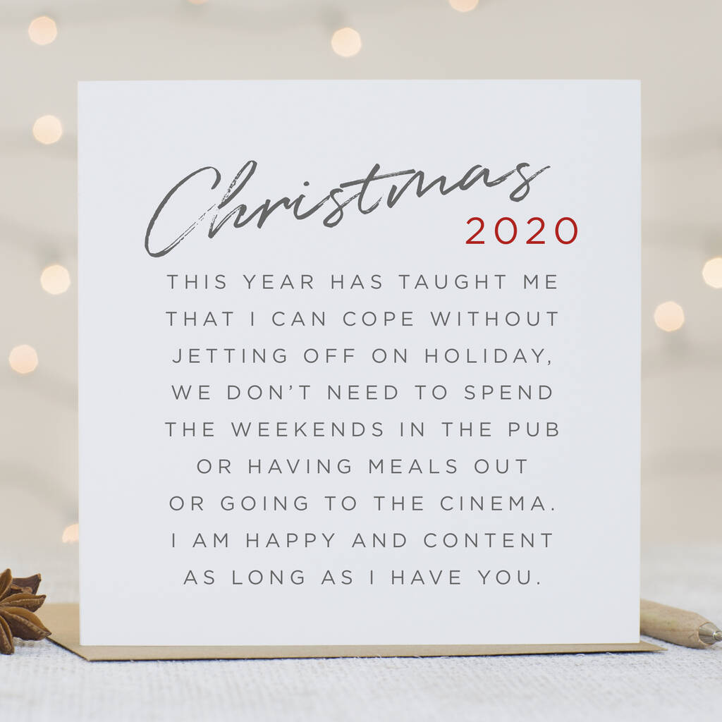 Image of 2020 As Long As I Have You Christmas Card