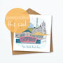 Personalised Cardiff Greeting Card, Skyline Print, thumbnail 1 of 4