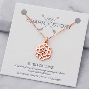 My Charm Story Seed Of Life Necklace, 2 of 8