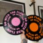 Go With The Flow Upcycled 12' Lp Vinyl Record Decor, thumbnail 7 of 8