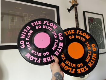 Go With The Flow Upcycled 12' Lp Vinyl Record Decor, 7 of 8
