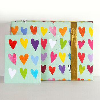 Mini Coloured Hearts Card, 4 of 4