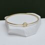9ct Yellow Gold Rainbow Circle Bangle, thumbnail 1 of 3