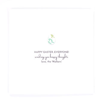Personalised Happy Easter Everyone! Card, 2 of 3