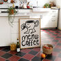 Menu Coffee Doodle Kitchen Wall Art Print, thumbnail 10 of 10