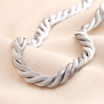 Stainless Steel Chunky Snake Chain Necklace, 2 of 5