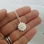Daisy Pendant In Silver And 18ct Gold, thumbnail 1 of 5