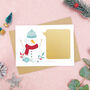 Personalised Snowman Scratch Card, thumbnail 5 of 9