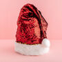 Red Sequined Oversized Santa Hat, thumbnail 2 of 12