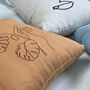 Embroidered Linen Cushion, thumbnail 2 of 7