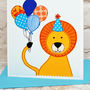 'Lion' Personalised Childrens Birthday Card, thumbnail 4 of 4