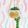 Grandma Ceramic Hanging Planter With Choices Of Plants, thumbnail 6 of 6