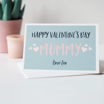 Personalised Happy Valentines Day Mummy Card, 3 of 3