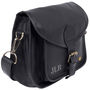 Personalised Leather Classic Saddle Bag In Black, thumbnail 4 of 10
