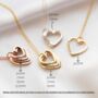 Engraved Heart Family Name Necklace, thumbnail 3 of 9