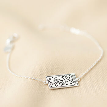 Sterling Silver Plated Tarot Card Bracelet, 7 of 9