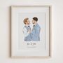 Personalised Couple Portrait – Hand Drawn Watercolour Lgbtq Gift, thumbnail 5 of 11