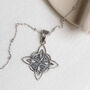 Sterling Silver Witches Knot Necklace, thumbnail 6 of 9