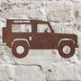 Metal Land Rover Defender Sculpture Wall Art, thumbnail 1 of 1