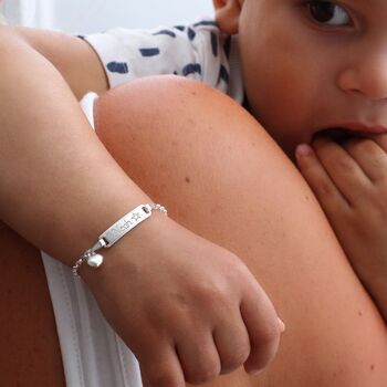 Child's Personalised Silver Christening Bracelet, 2 of 6
