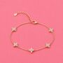 Flower Diamante Bracelet, thumbnail 3 of 4