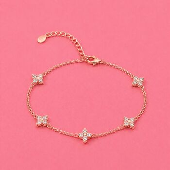 Flower Diamante Bracelet, 3 of 4