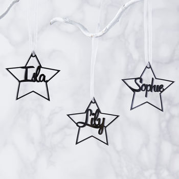 Personalised Star Christmas Decoration, 2 of 6
