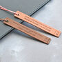 Personalised Wedding Gift Best Man Bridesmaid Bookmarks, thumbnail 1 of 9