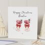 Personalised Christmas Bestie Card For Best Friend, thumbnail 1 of 7