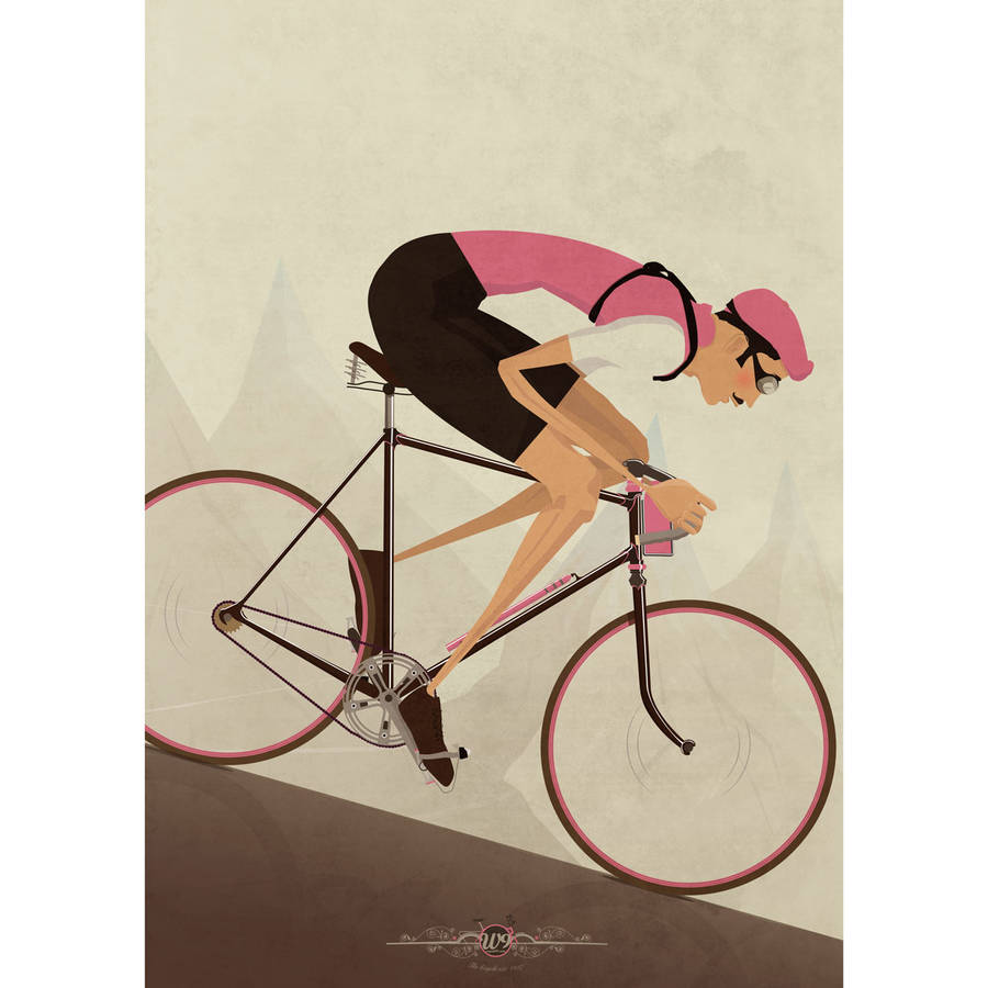 retro cyclist