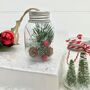 Pair Of Christmas Jar Decorations, thumbnail 2 of 3