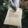 Funny Tote Bag: Definition Of Teenager, thumbnail 1 of 3