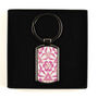 Pink Nettles Millefiori Handprinted Keyring, thumbnail 1 of 12