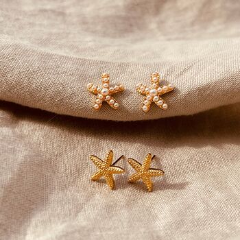 Starfish Pearl Earrings, 3 of 4