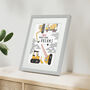 Personalised Construction Children's Nursery Framed Print, thumbnail 4 of 10