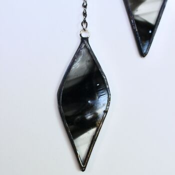 Moon Mirror With Glass Tassels, 3 of 6