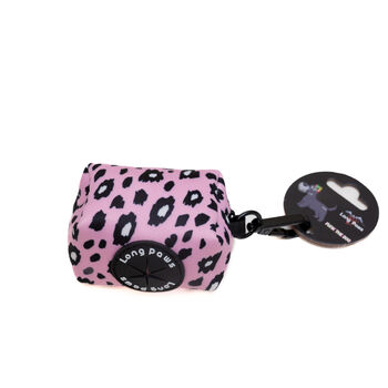 Funk The Dog Poo Bag Pouch Pink Leopard, 3 of 3
