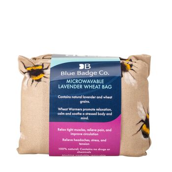 Lavender Wheat Warmer, Heated Wheat Bag In Bees, 4 of 8