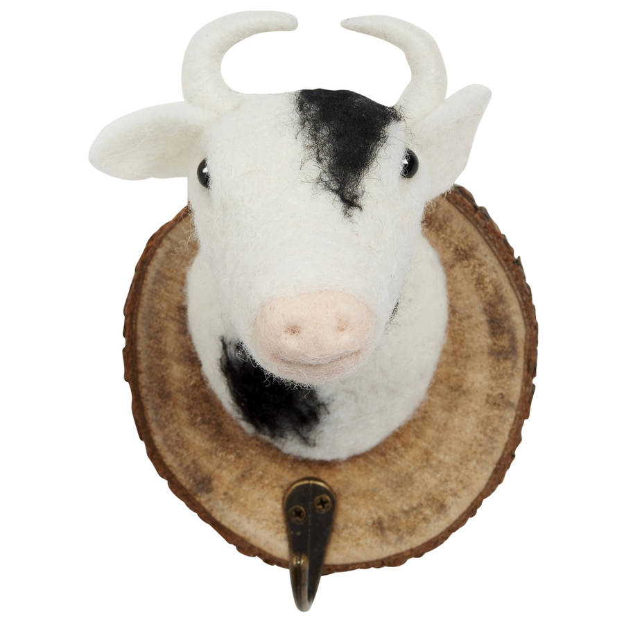 felt animal head wall hooks by twenty six degrees
