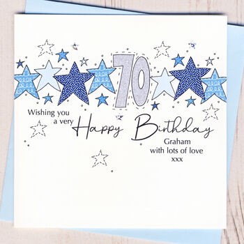 Personalised Starry Special Age Birthday Card, 11 of 11